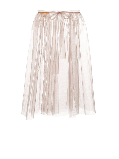 Светло-розовая юбка-фартук из фатина, 3