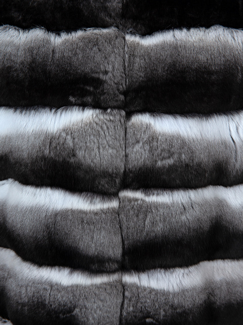 Удлиненный жилет из меха шиншиллы, 3 Удлиненный жилет из меха шиншиллы, 3