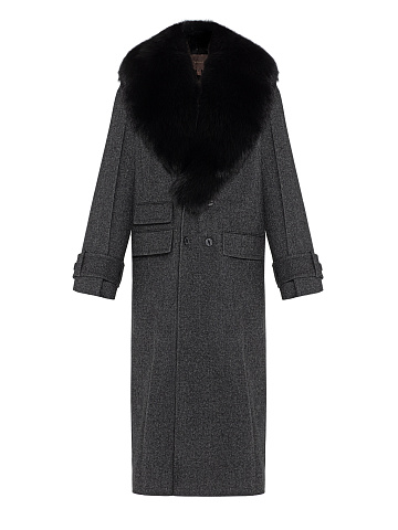 Пальто из шерсти с мехом, 1