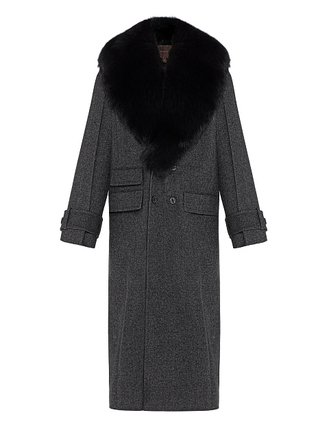 Пальто из шерсти с мехом, 1
