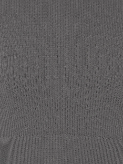 Серый спортивный лонгслив из трикотажа в рубчик, 3