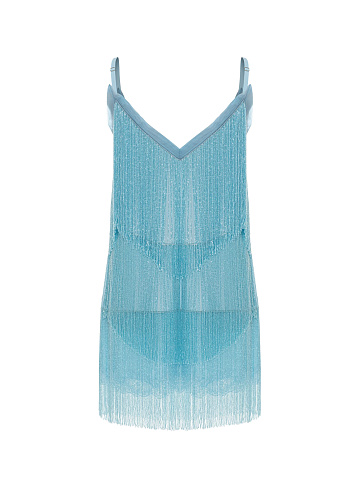 Платье-мини с бахромой, 2