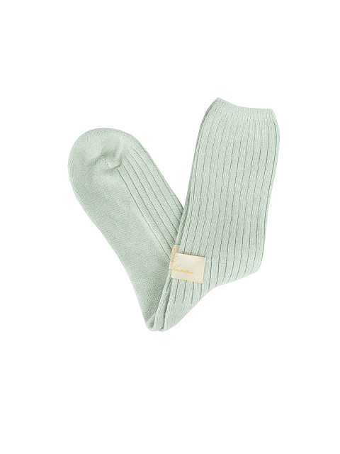 Зеленые носки из шерсти и кашемира, 2