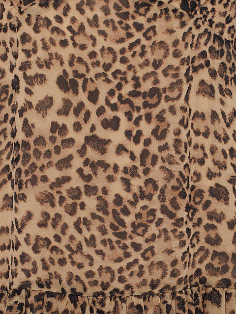 Шифоновое платье-мини с леопардовым принтом, 3
