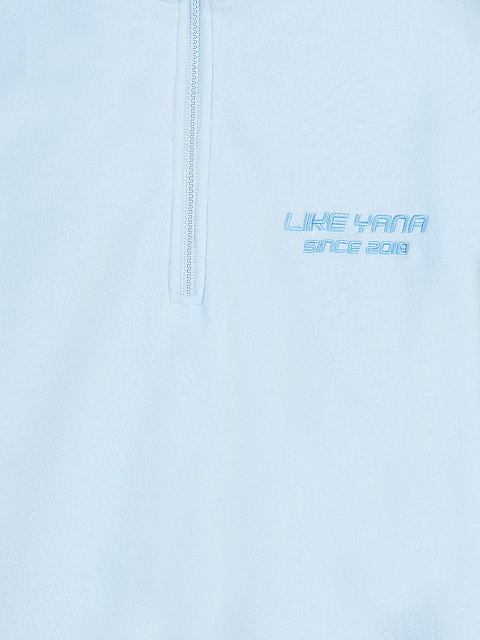 Голубой флисовый костюм с вышивкой, 4