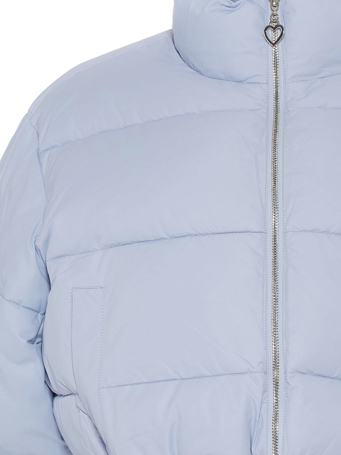 Голубой укороченный пуховик, 4 Голубой укороченный пуховик, 4