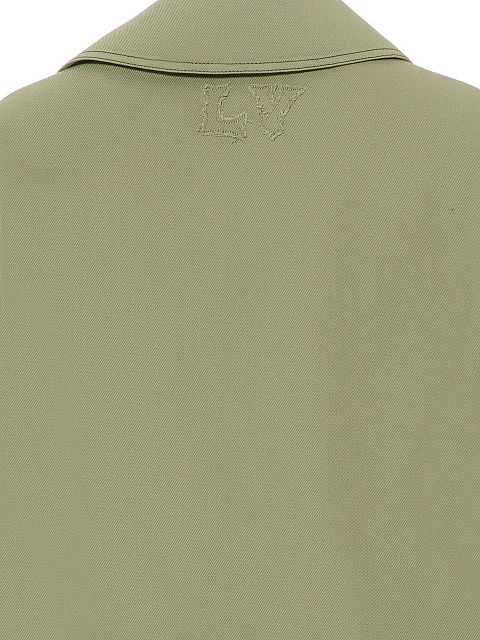 Зеленый костюм-сафари из денима, 4