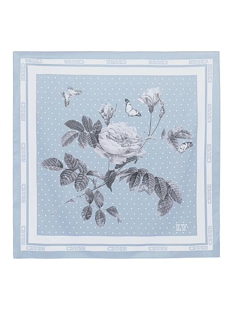 Голубой платок с принтом Crush, 1