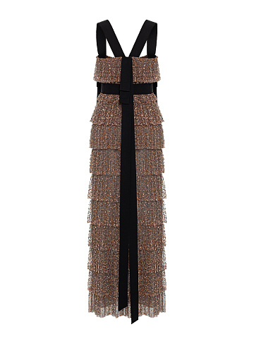 Платье-макси с кристаллами, 2