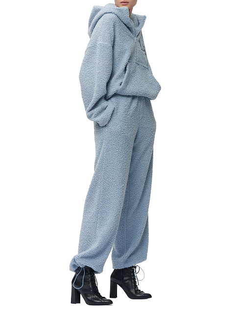 Голубой спортивный костюм из ткани букле, 5