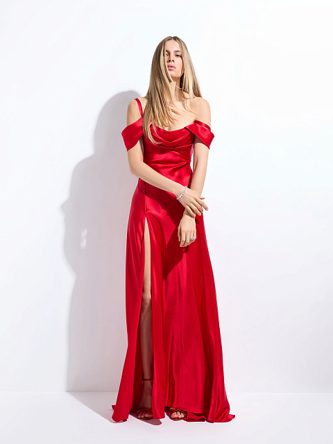 Платье-макси из шелка, 4