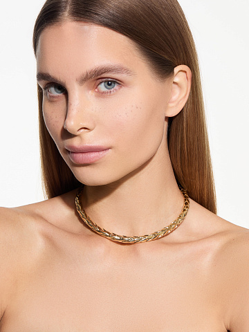 Колье "Dragon" из желтого золота, 2