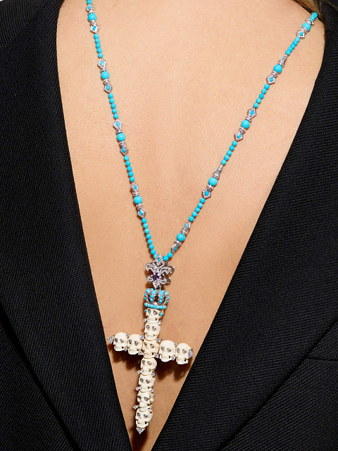 Колье с кулоном из белого золота, 4 Колье с кулоном из белого золота, 4