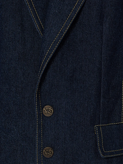 Синий жакет из денима, 3