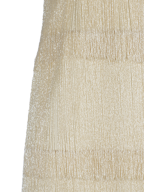 Молочное платье-мини из замши, 3