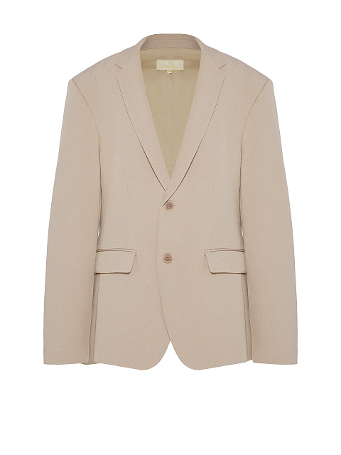 Бежевый объемный жакет, 1