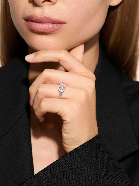 Кольцо из белого золота с бриллиантами, 3