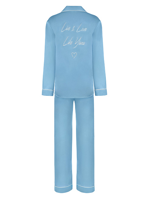 Голубая шелковая пижама, 2