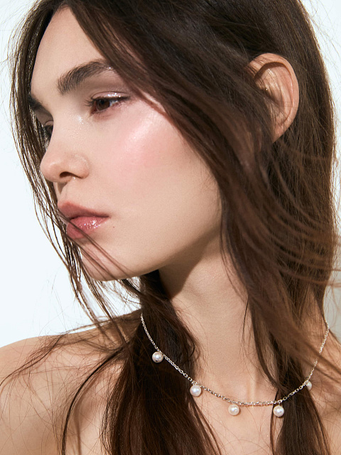 Колье из серебра с жемчугом, 3