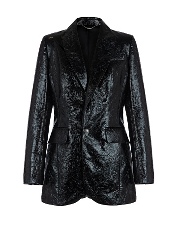 Черный кожаный костюм-двойка, 1