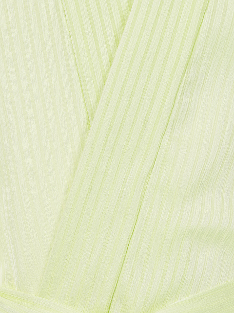 Салатовый шифоновый комплект из накидки и шорт, 4