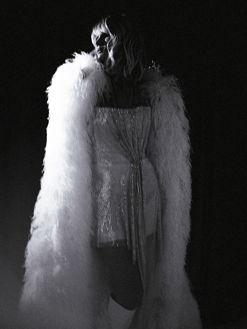 Белое платье-мини из сетки со стразами, 7 Белое платье-мини из сетки со стразами, 7