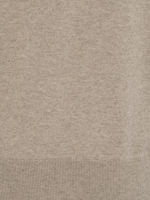 Мужской бежевый кашемировый свитер с высоким горлом, 3 Мужской бежевый кашемировый свитер с высоким горлом, 3