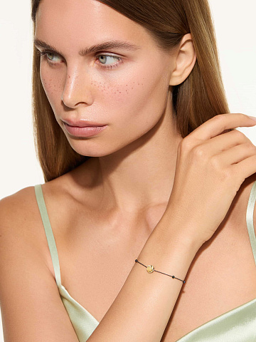 Браслет из черненого золота с перламутром и шпинелью, 2