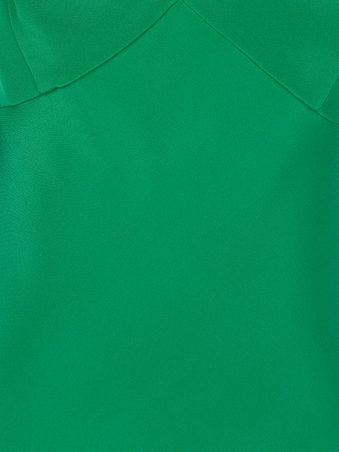 Зеленое платье-мини из шелка, 3