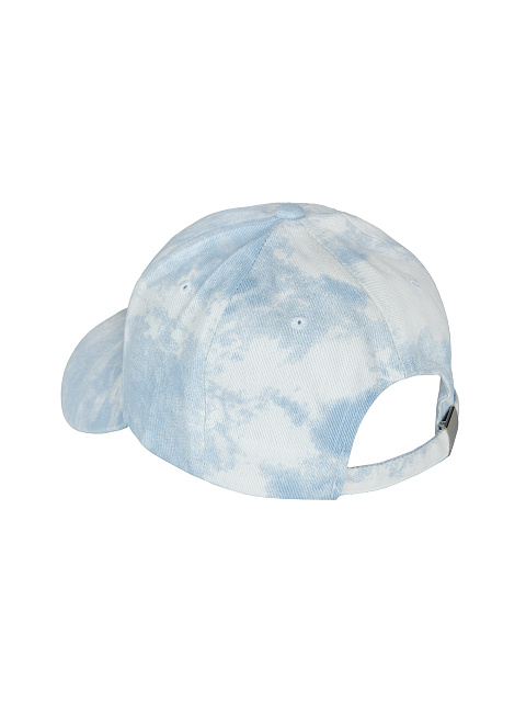 Светло-голубая tie-dye кепка с вышивкой в тон, 3