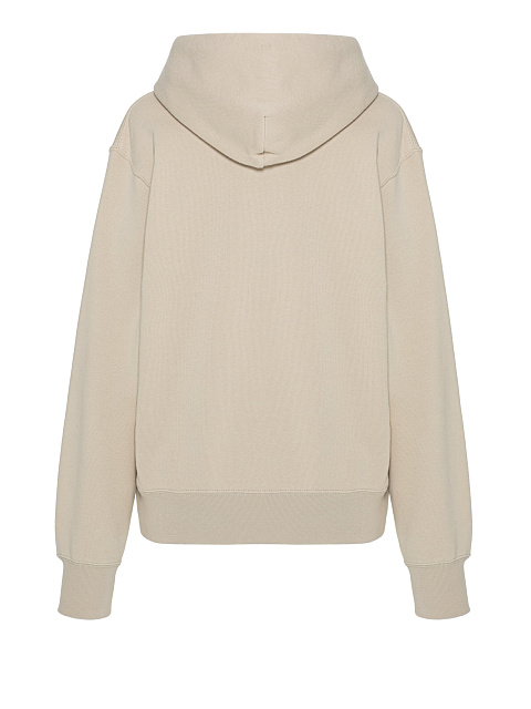 Бежевое хлопковое худи с медведем, 2