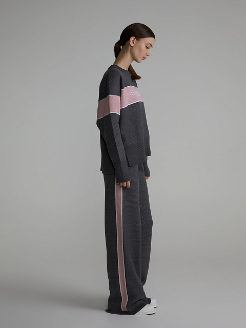 Серо-розовый свитер Bad Girls Club, 6