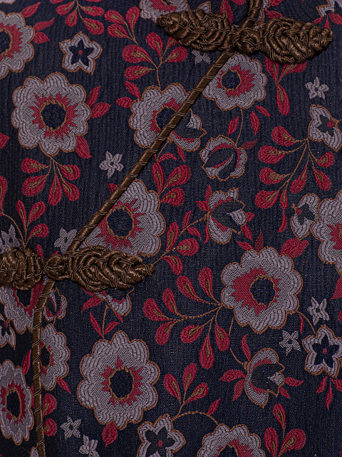 Платье-миди из жаккарда с манжетами из меха норки, 3