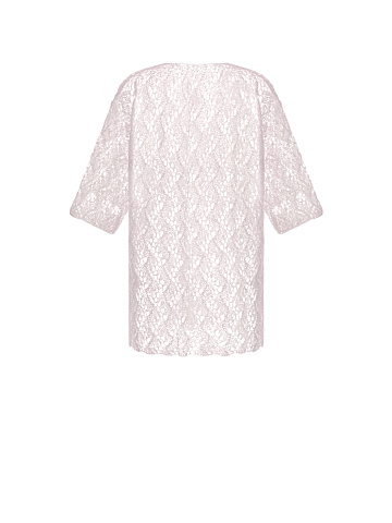 Светло-розовый мохеровый детский кардиган, 2