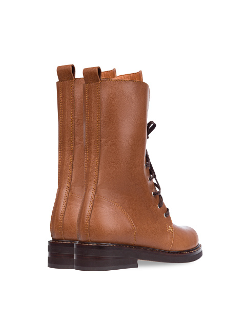 Коричневые высокие кожаные ботинки, 3 Коричневые высокие кожаные ботинки, 3