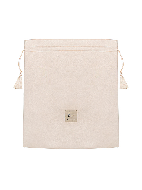 Бежевая сумка из крокодиловой кожи с лилией, 7