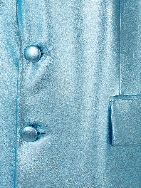 Голубой кожаный костюм-двойка, 5 Голубой кожаный костюм-двойка, 5