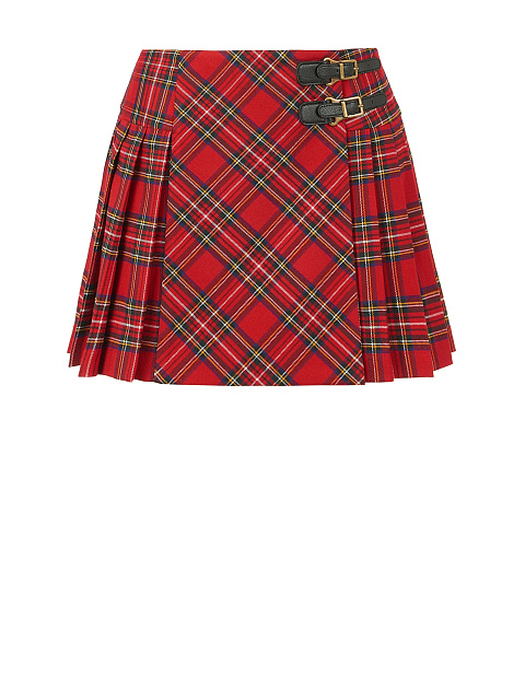 Юбка-мини в красно-черную клетку, 1