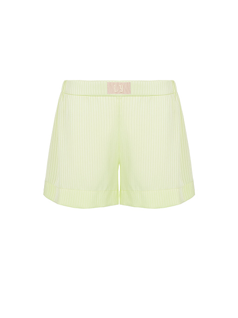 Салатовый шифоновый комплект из накидки и шорт, 5