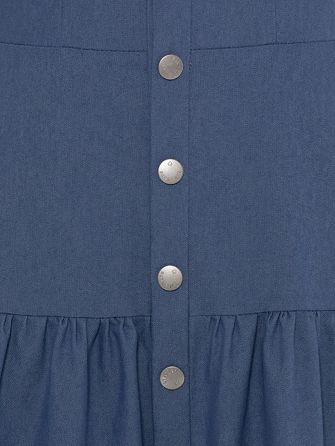 Синее платье-миди из денима, 3