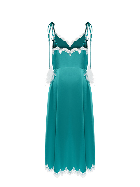 Платье-миди с кружевом, 2