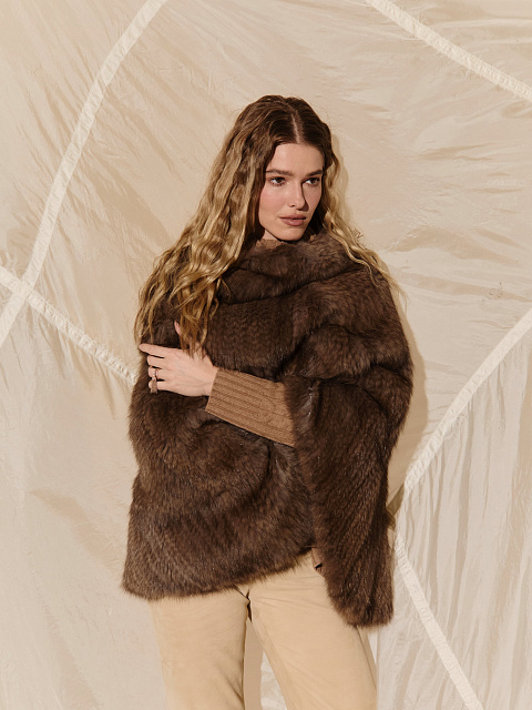 Пончо из меха соболя, 2 Пончо из меха соболя, 2