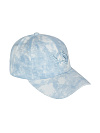 Светло-голубая tie-dye кепка с вышивкой в тон