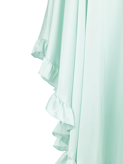 Светло-мятный сарафан из вискозы с рюшами, 4