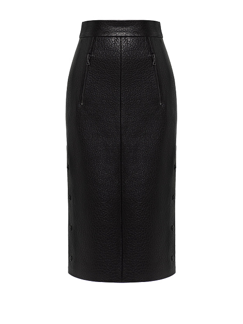 Комплект из жакета с тигровым принтом и черной юбки-миди, 3