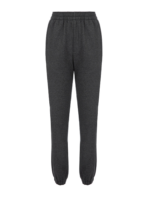 Темно-серый костюм с вышивкой в тон на рукавах, 3