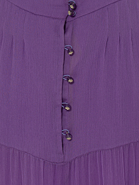 Фиолетовое платье-макси из шифона, 4