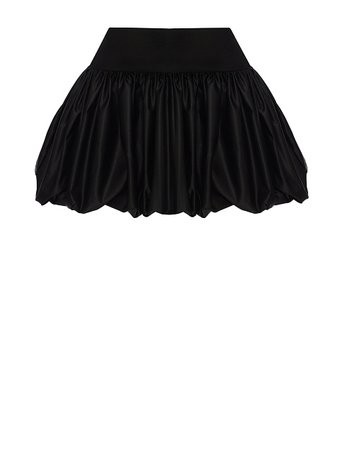 Черная юбка-мини из тафты, 1 Черная юбка-мини из тафты, 1