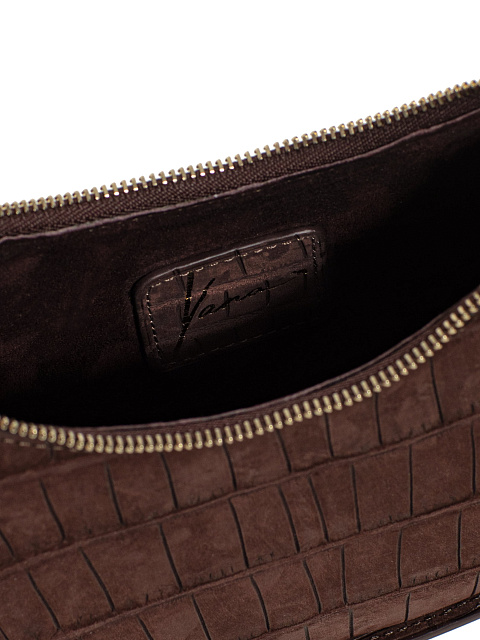 Сумка Half Moon из кожи крокодила коричневого цвета, 6 Сумка Half Moon из кожи крокодила коричневого цвета, 6