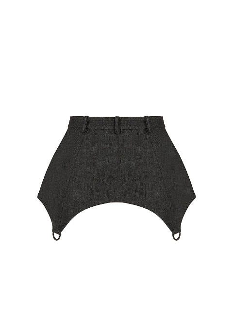 Черная баска из денима, 2